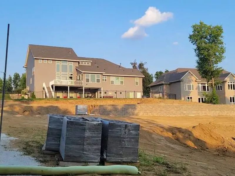 Drainage and French drains job in the College Hill neighborhood of Iowa City