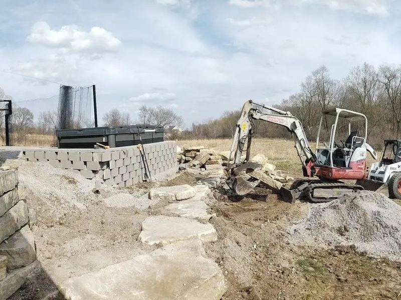 Drainage and French drains job in the Eastside neighborhood of Iowa City
