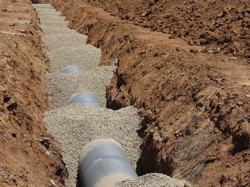 Drainage and French drains job near Oxford, IA