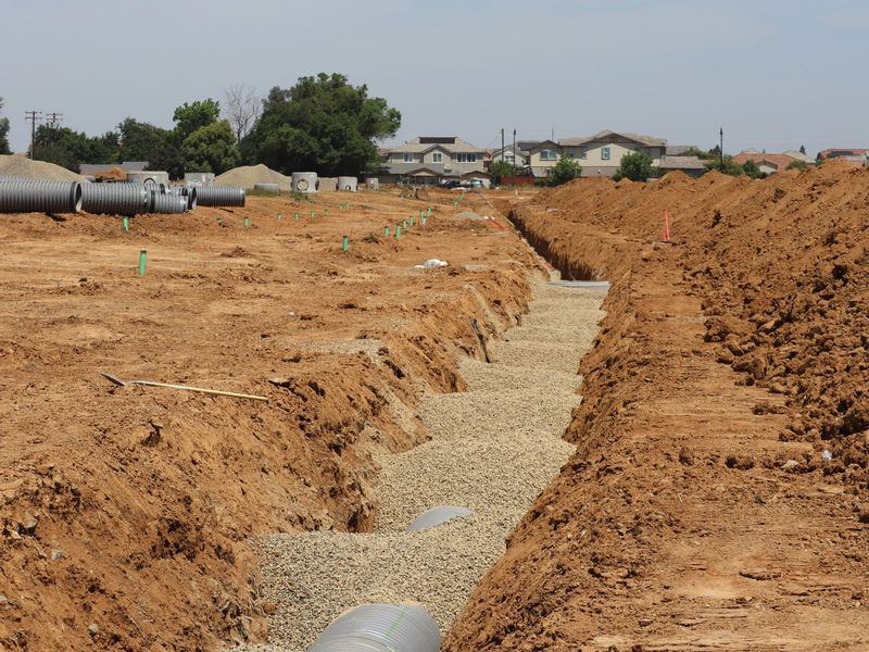 Drainage and French drains job near Riverside, IA